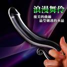 浪漫舞伶 圓滑老二冰晶玻璃按摩棒-(特)/7